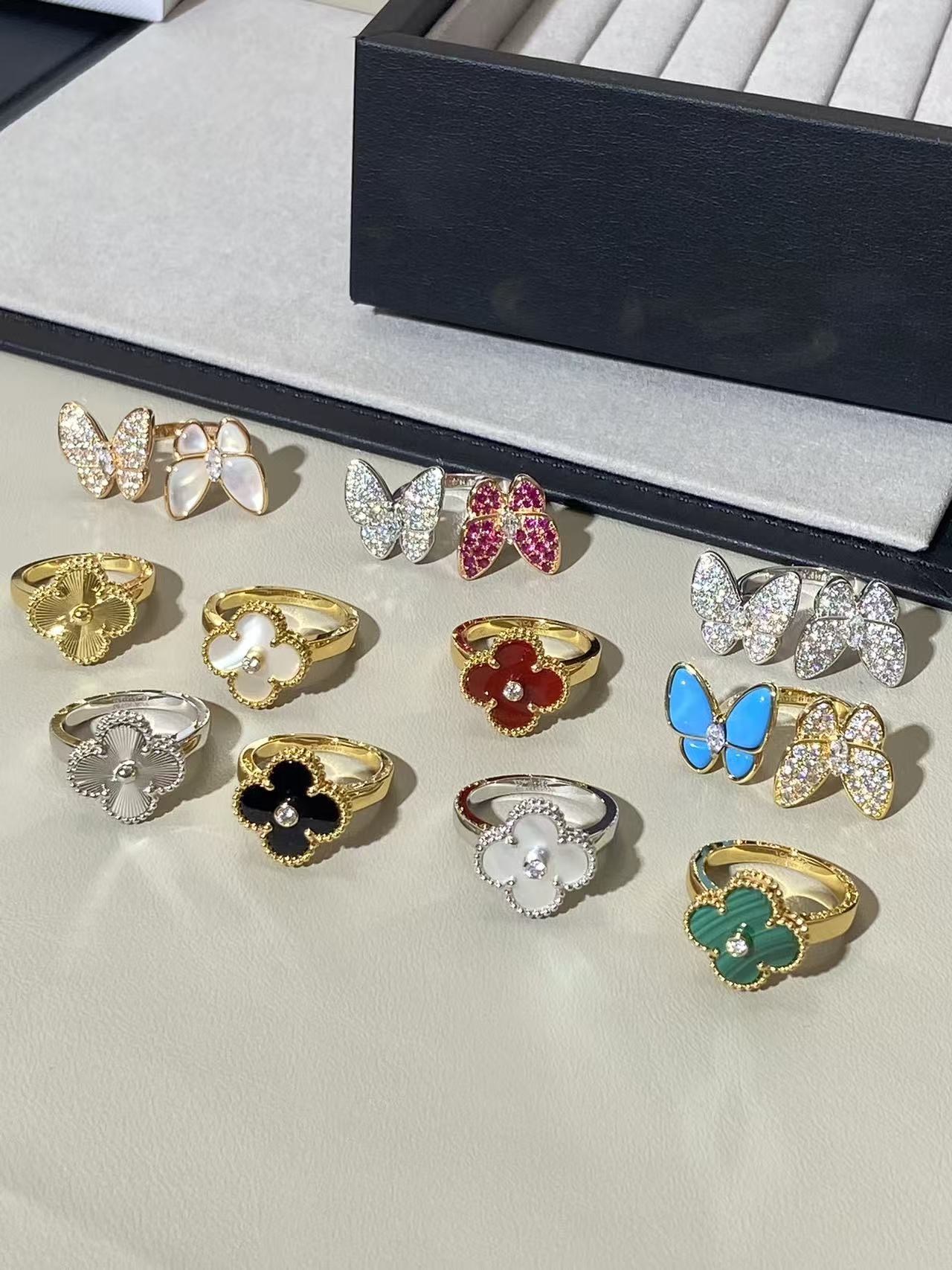 VCA ring pure silver S925 Free Shipping