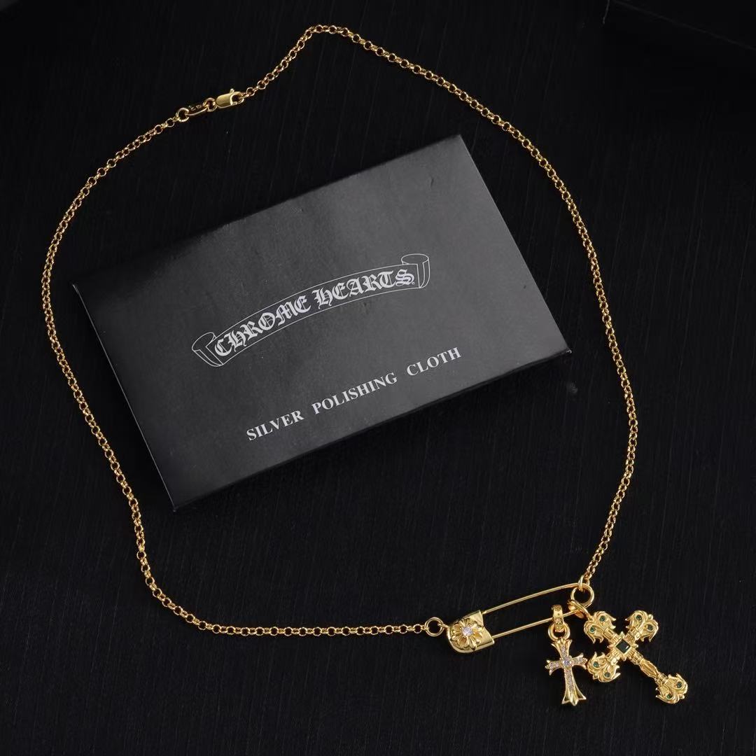 High quality luxury pure silver S925 cross necklace Free Shipping