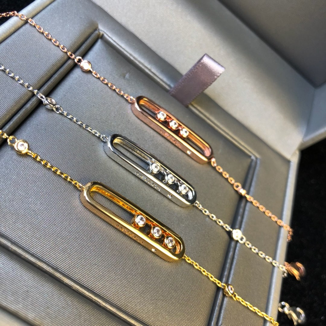 High quality luxury pure silver S925 bracelet {with logo} Free Shipping
