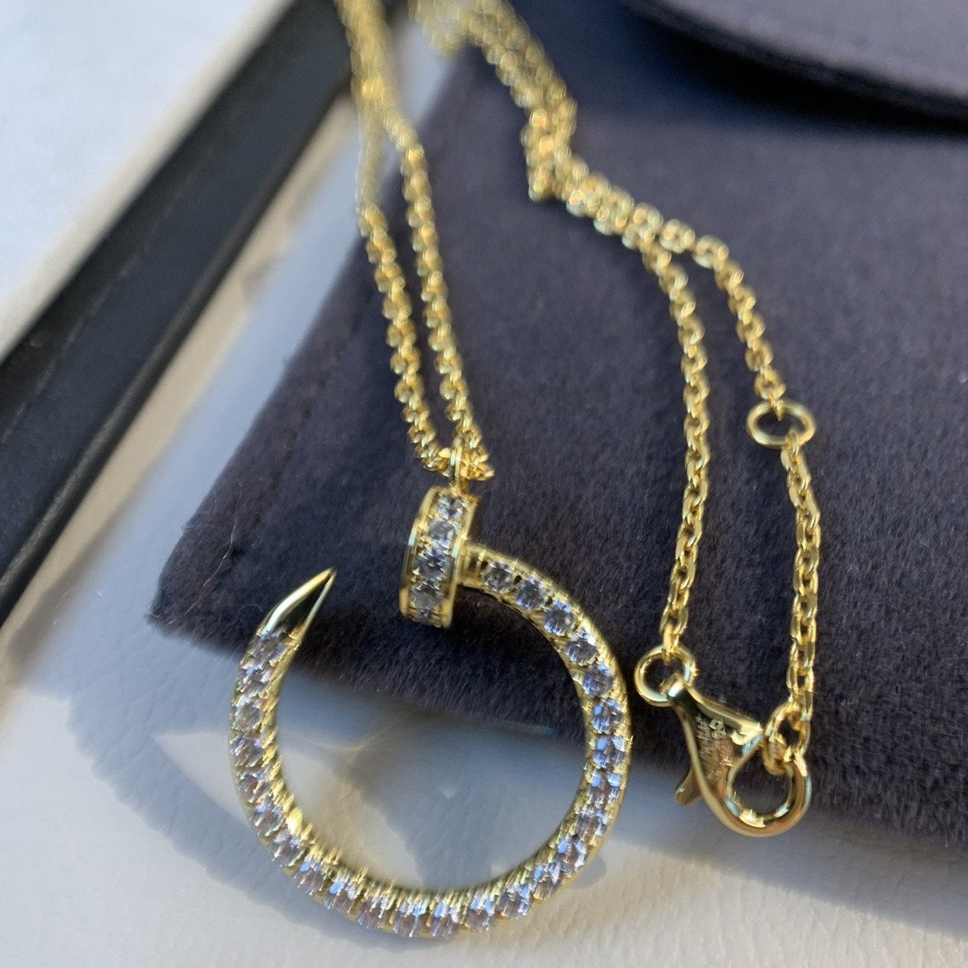 CC JUSTE NECKLACE GOLD DIAMONDS