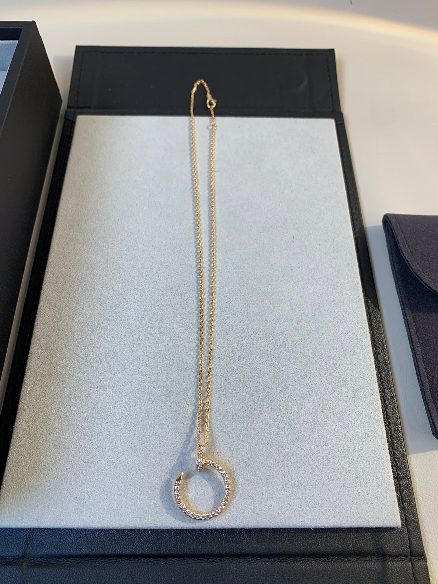 CC JUSTE NECKLACE PINK GOLD DIAMONDS