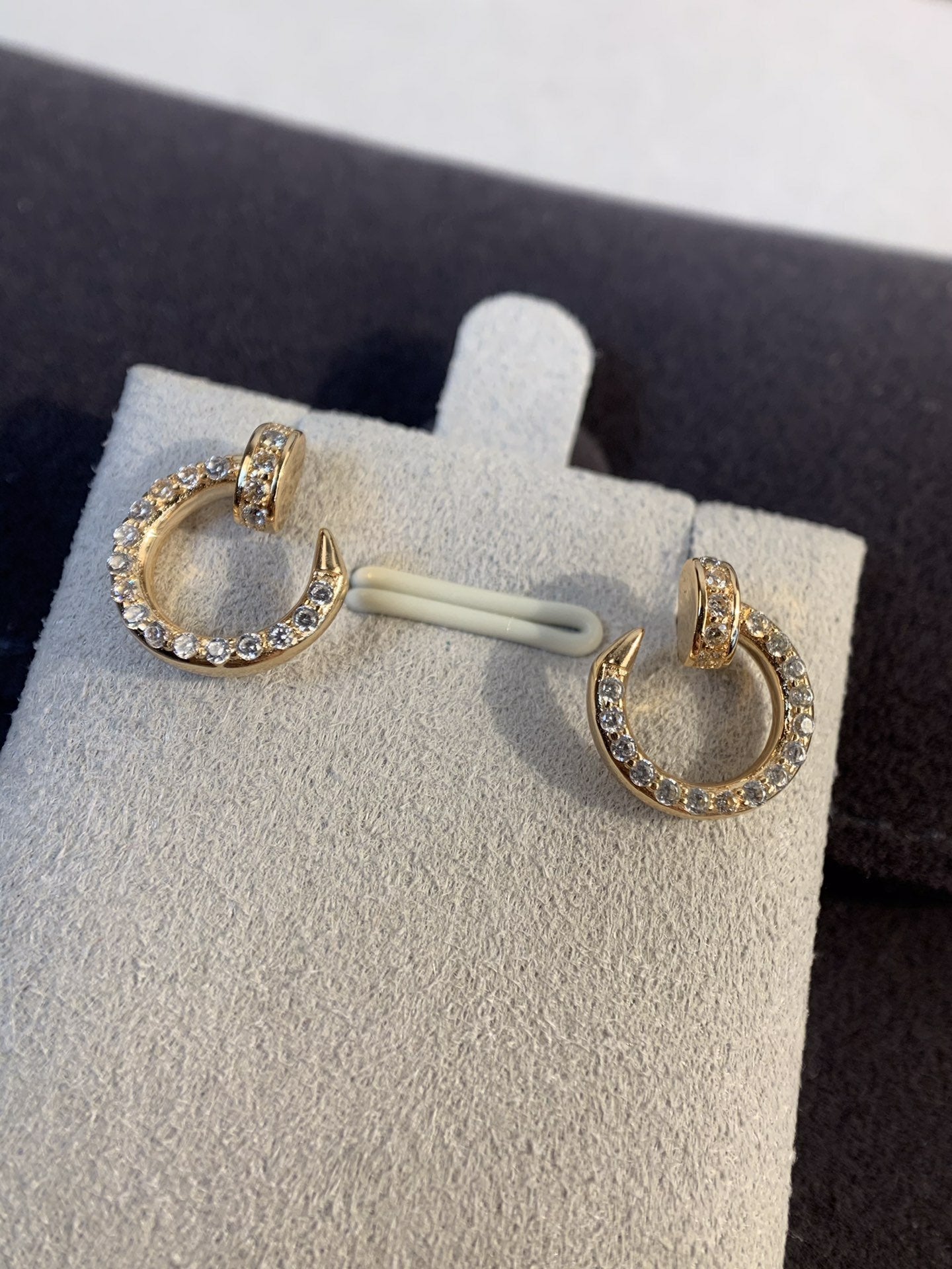 CCJUSTE EARRINGS GOLD DIAMONDS