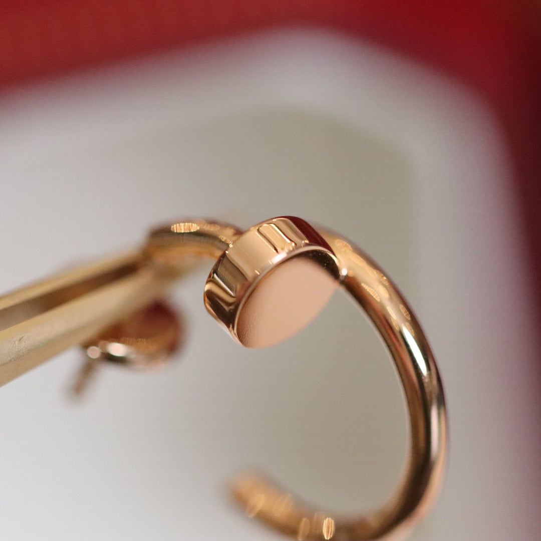 CCJUSTE EARRINGS PINK GOLD
