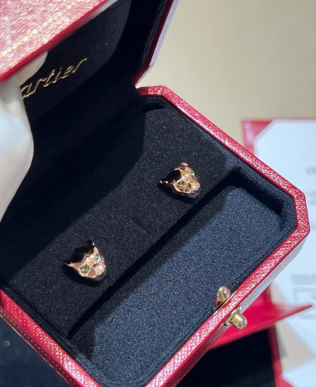 CCCHRRTAH-PRINT STUD EARRINGS, THREE COLORS