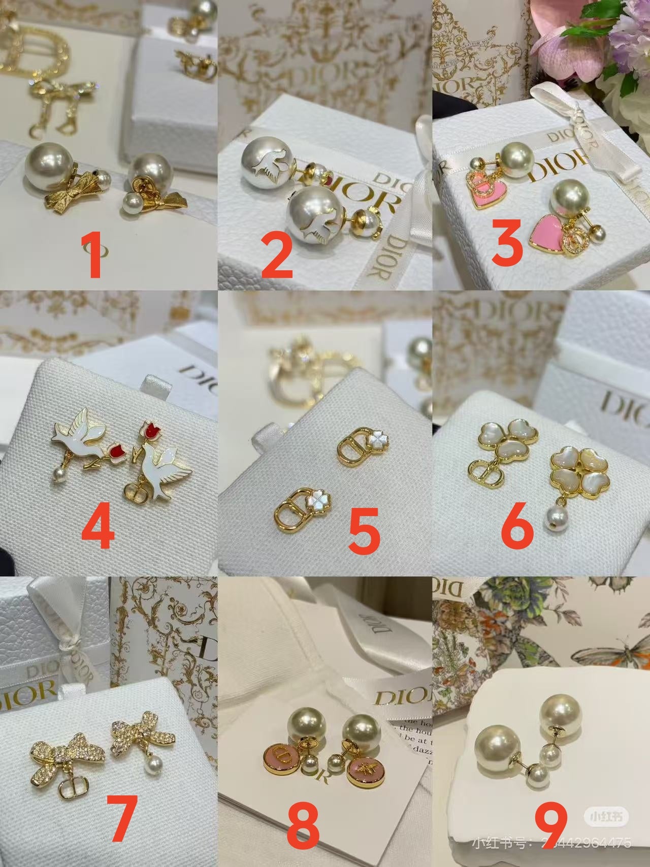 Luxurious pearl earrings, made of high-quality pure silver, do not fade Free Shipping