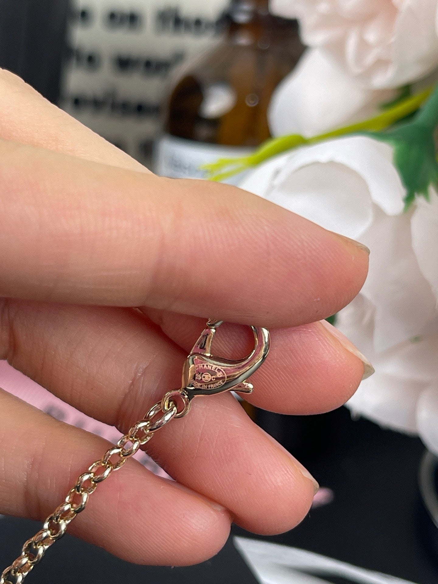 18K CC -Style Elegant Pendant Bracelet for Women