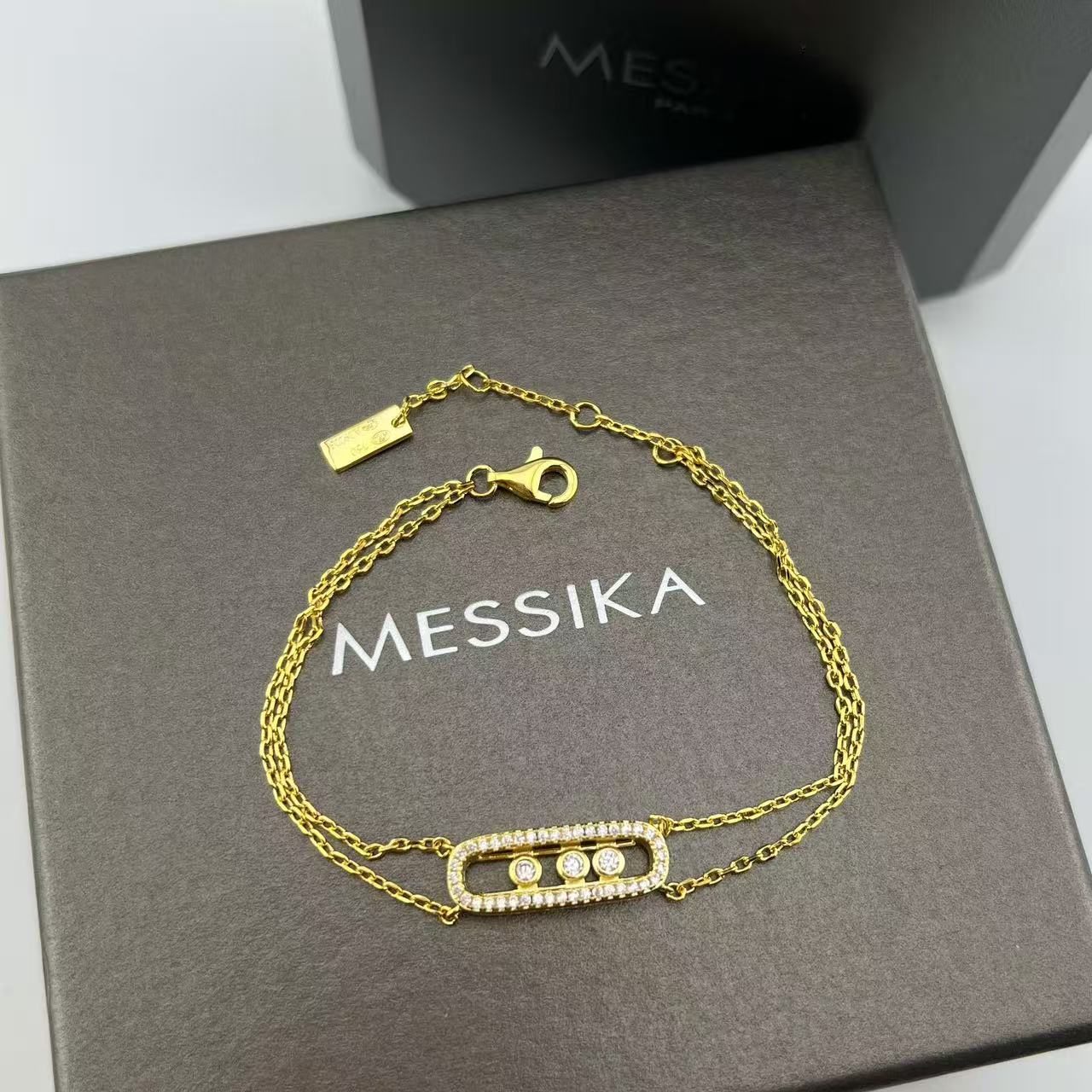 High quality luxury pure silver S925 MOVE bracelet Free Shipping