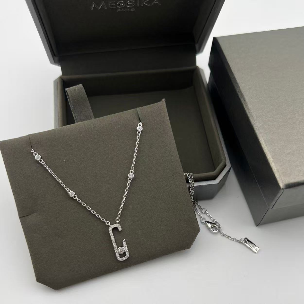 High quality luxury pure silver S925 necklace {with logo} Free Shipping
