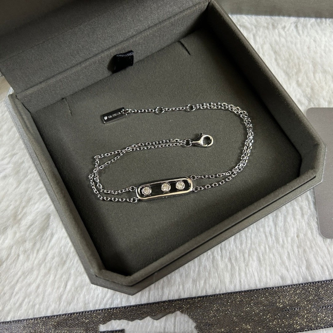 High quality luxury pure silver S925 MOVE bracelet Free Shipping