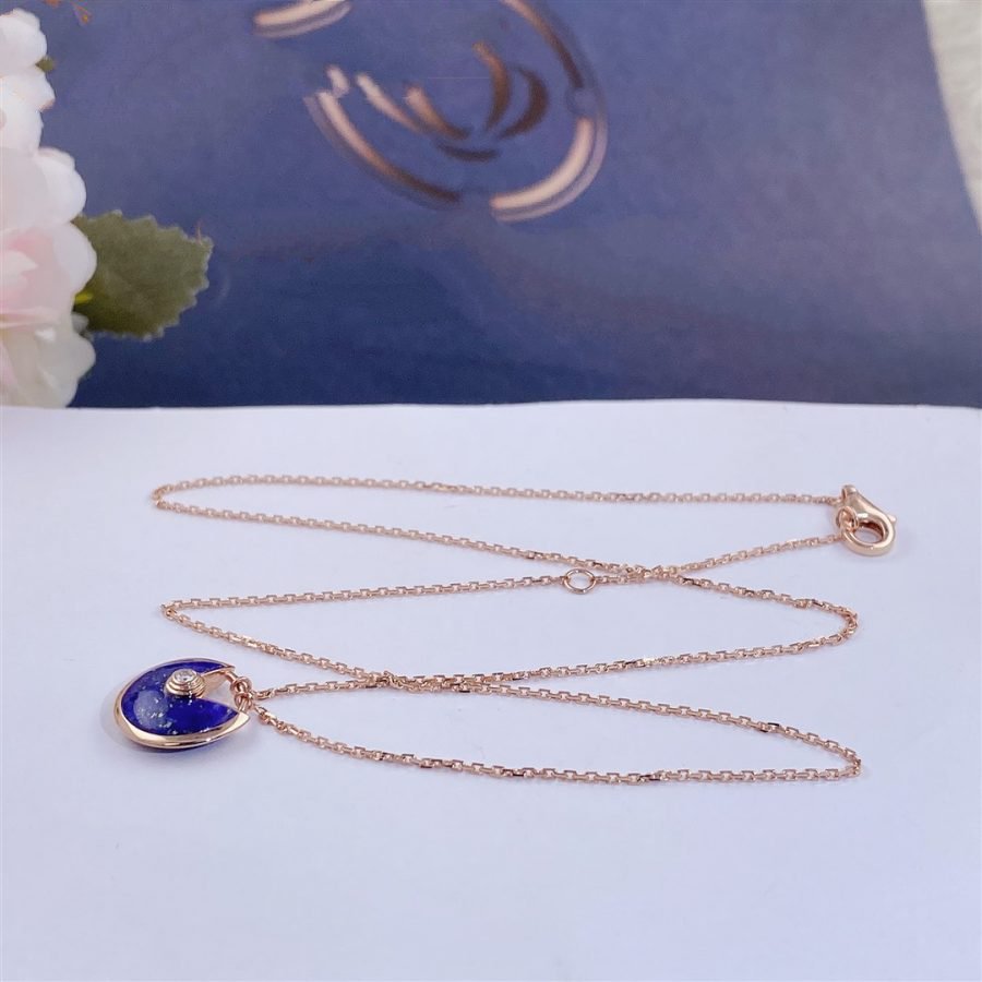 CC AMULETTE ROSE GOLD AGATE NECKLACE