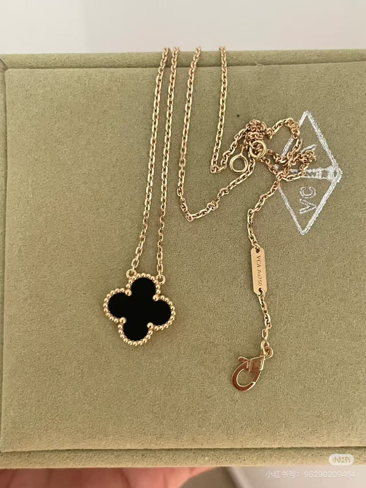VCA pure silver S925 necklace Free Shipping (45cm)