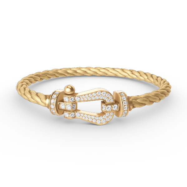 CCjewelry FORCE LARGE HORSESHOE FULL DIAMOND BRACELET GOLD FRED