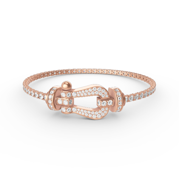 CCjewelry FORCE LARGE HORSESHOE FULL DIAMOND TENNIS BRACELET FRED