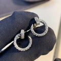 CCJUSTE EARRINGS SILVER DIAMONDS