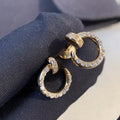 CCJUSTE EARRINGS GOLD DIAMONDS