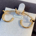 CCJUSTE EARRINGS PINK GOLD
