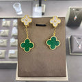 [✨CC💎]CLOVER  2 MOTIFS  DIAMOND  EARRINGS (MULTIPLE CHOICESç´