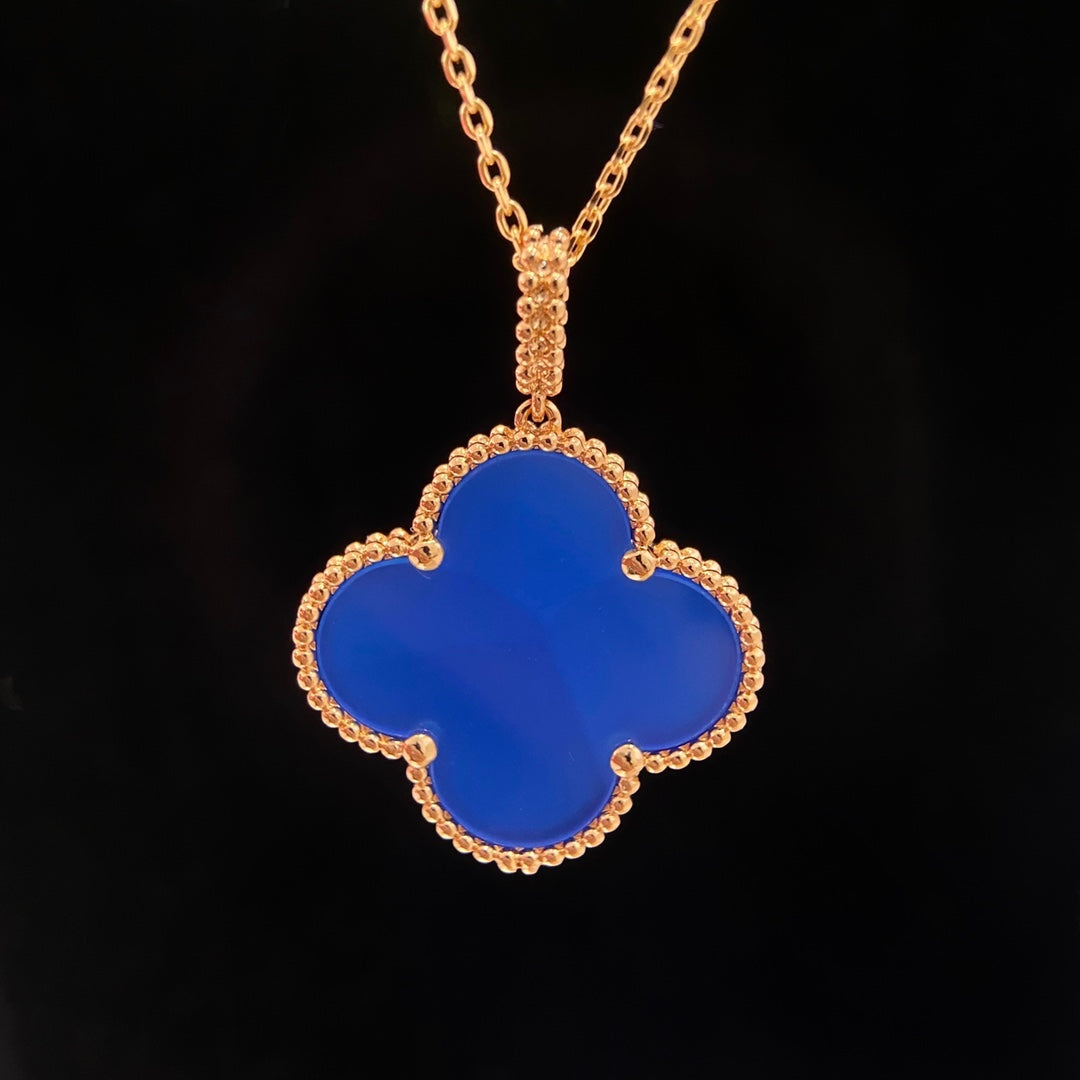 [✨CC💎]CLOVER 25MM NECKLACE TURQUOISE ROSE GOLD