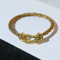 CCjewelry FORCE 10 GOLD GREEN DIAMOND PAVED FRED
