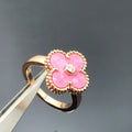 [✨CC💎]CLOVER RHODONITE ROSE GOLD RING