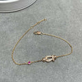 CCjewelry FORCE 10 DIAMOND CHAIN LINK PINK GOLD BRACELET FRED
