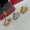 CCLOVE 5.5MM DIAMOND PAVED EARRINGS