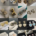 Luxurious pearl earrings, made of high-quality pure silver, do not fade Free Shipping