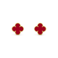 [✨CC💎]CLOVER MEDIUM 1 MOTIFS CARNELIAN  EARRINGS