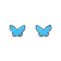 [✨CC💎]BUTTERFLY TURQUOISE EARRINGS SILVER