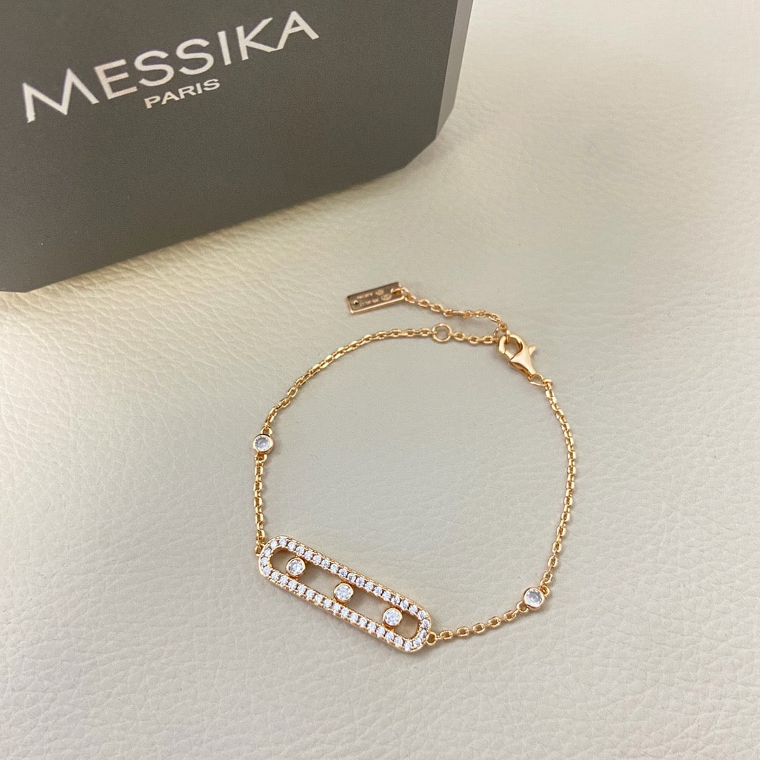 High quality luxury pure silver S925 bracelet {with logo} Free Shipping