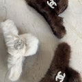 Chanel Fluffy Hair Clip Set (3Pcs)