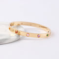 [✨CC💎] 2026 NEW 6.1MM COLORED GEMSTONE BRACELET  18k gold plating - does not fade - non-allergenic