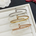 High quality luxury pure silver S925 nail bracelet Free Shipping