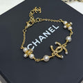 18K CC  -Style Elegant Pendant Bracelet for Women
