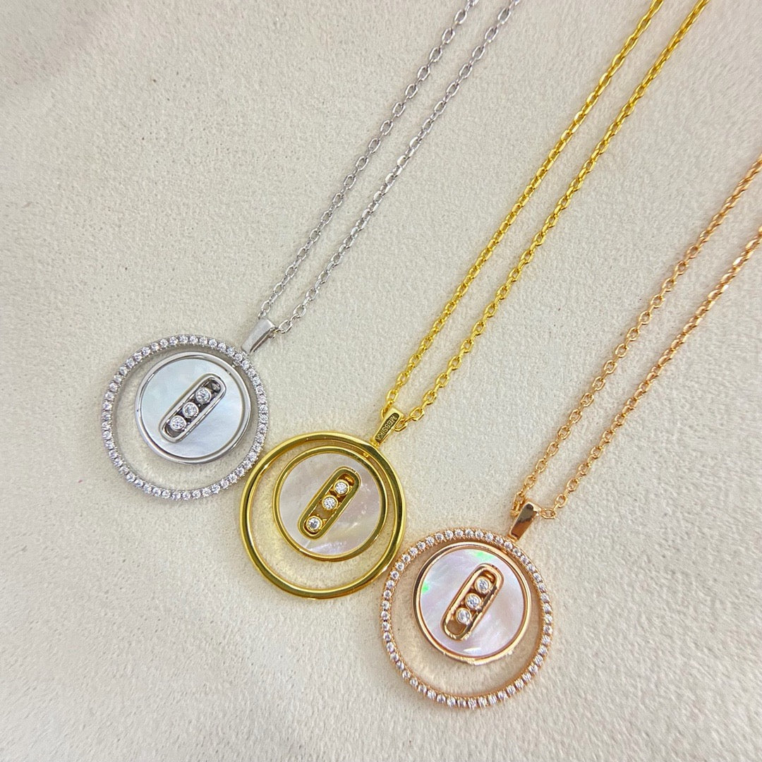 High quality luxury pure silver S925 necklace {with logo} Free Shipping