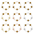[CC jewelry] CLOVER 5 MOTIFS TIGER EYE BRACELET COLLECTION