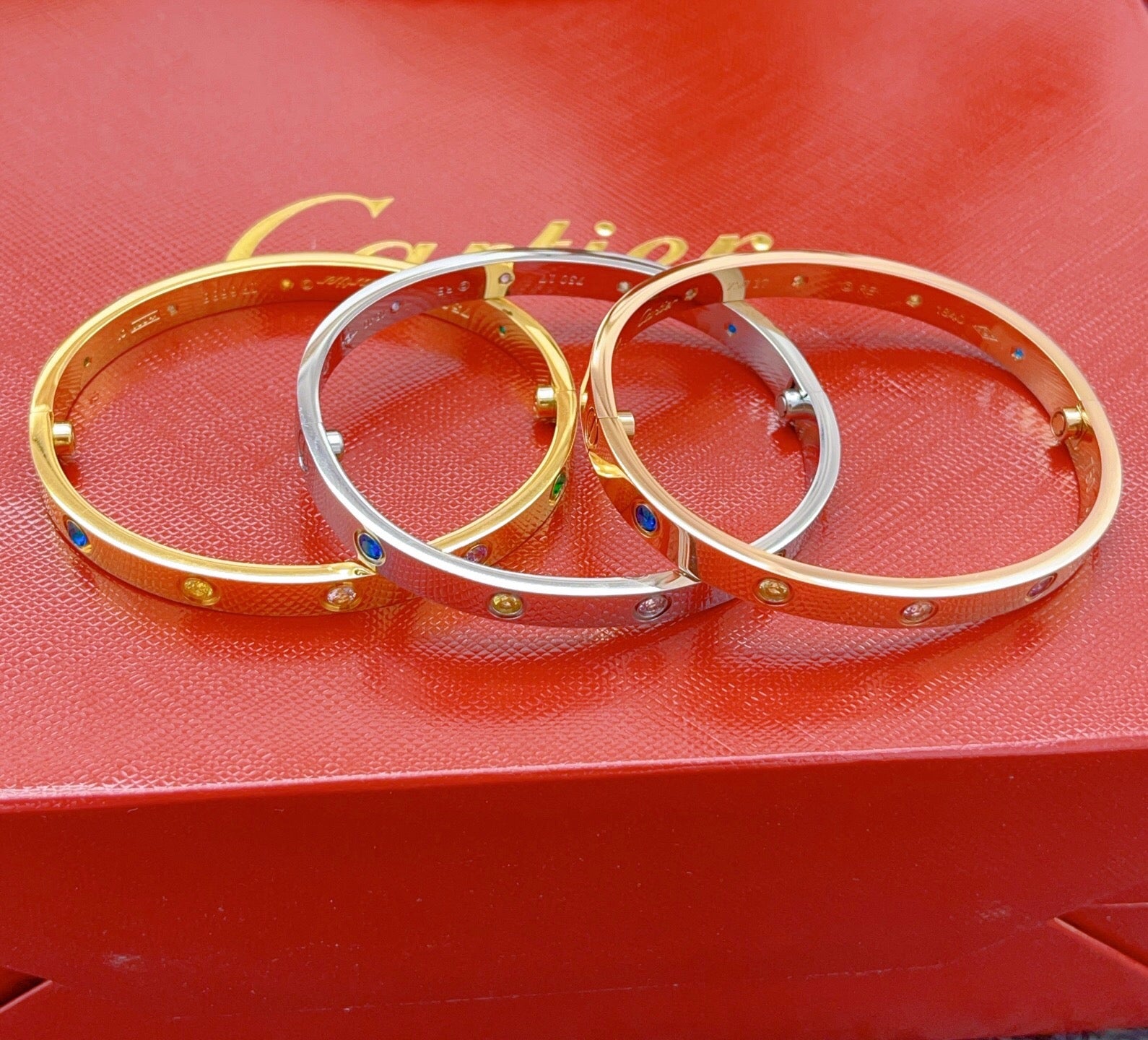 [✨CC💎] 2026 NEW 6.1MM COLORED GEMSTONE BRACELET  18k gold plating - does not fade - non-allergenic