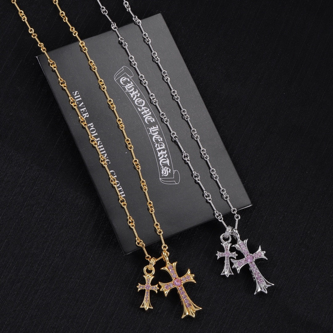 High quality luxury pure silver S925 necklace {with logo} Free Shipping