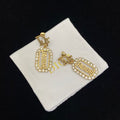 Luxury CD earrings.High quality pure silver material, will not fade, Free Shipping