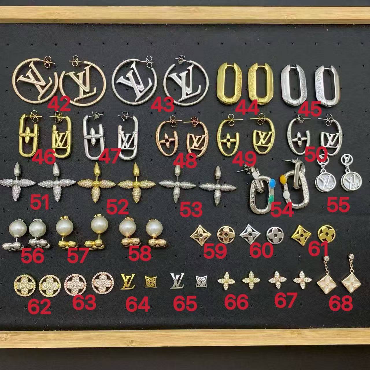 High-quality 1:1 luxury pure silver is S925 earrings {have logo} Free Shipping