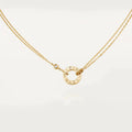 CC LOVE NECKLACE 16MM 2 DIAMONDS