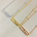 High quality luxury pure silver S925 necklace {with logo} Free Shipping