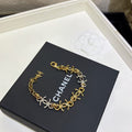 18K CC  -Style Elegant Pendant Bracelet for Women
