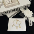 18K CC  -Style Elegant Pendant Bracelet for Women