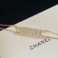 18K CC  -Style Elegant Pendant Bracelet for Women