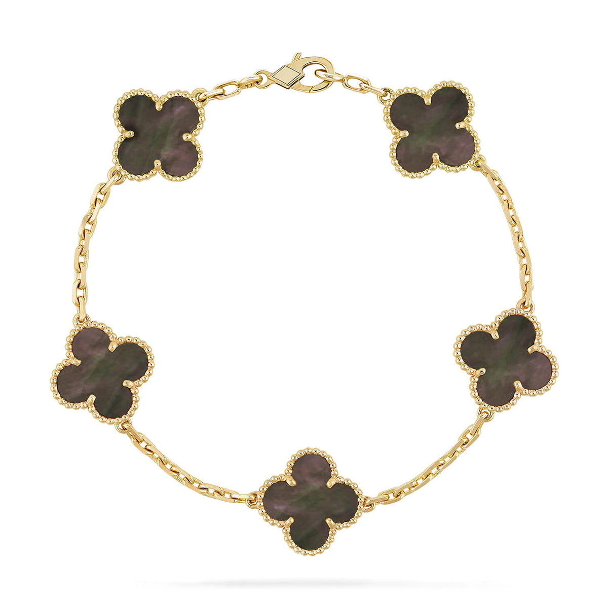 [CC jewelry] CLOVER 5 MOTIF GRAY MOP BRACELET COLLECTION