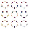 [CC jewelry]CLOVER 5 MOTIF COLOR GEMSTONES BRACELET COLLECTION