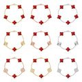 [CC jewelry]CLOVER 5 MOTIF RED PATTERN BRACELET COLLECTION