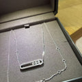 High quality luxury pure silver S925 necklace {with logo} Free Shipping