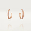 CCLOVE DIAMOND PINK GOLD HOOP EARRINGS